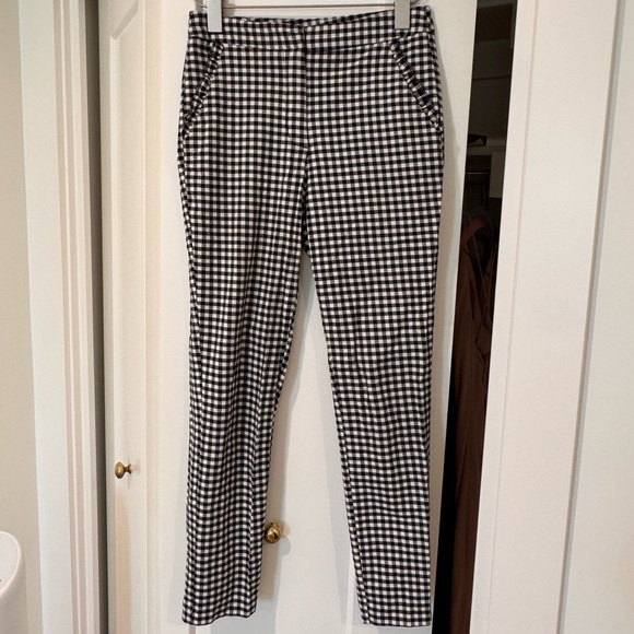 Zara Black and White Checkered Chinos - Picture 1 of 6
